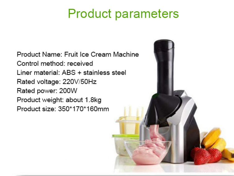 Home Stainless Steel Healthy Ice Cream Making Machine