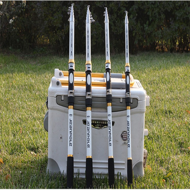 Fishing 2.1M -3.6M Telescopic Carp Rod Feeder Hard FRP Carbon Fiber Fishing Rod Fishing Pole
