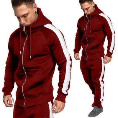 Men's Casual Cardigan Jogging Sports Suit