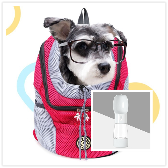 Pet Dog Carrier for Dogs Backpack Double Shoulder Travel Outdoor Carrier Bag Mesh