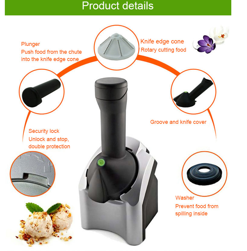 Home Stainless Steel Healthy Ice Cream Making Machine