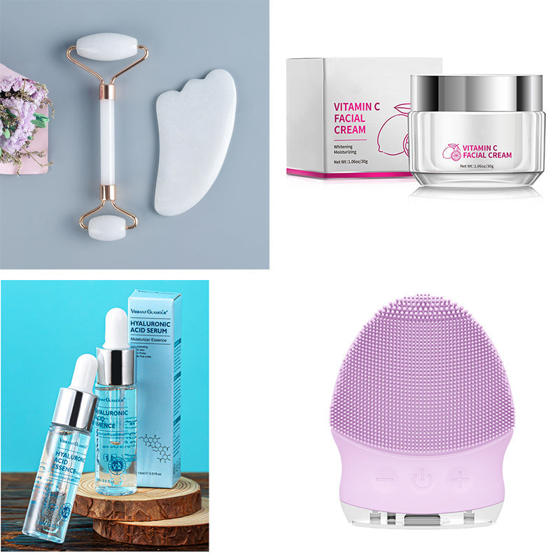 Skincare Hyaluronic Acid Face Serum Anti-Aging Pore Shrink Whitening Moisturizing Face Cream Dry Skin Care