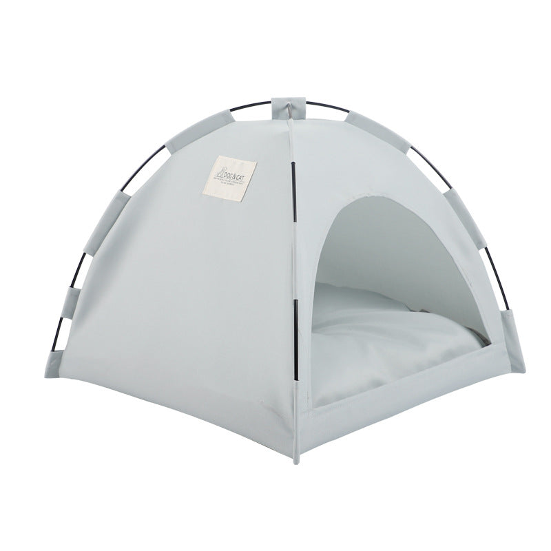 Pet Cat Camping Tent House Cooling Mat Pet Sofa Dog Bed with Cushion for Dog Kennel Indoor Cat Bed Pets Products
