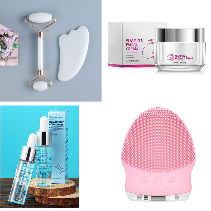 Skincare Hyaluronic Acid Face Serum Anti-Aging Pore Shrink Whitening Moisturizing Face Cream Dry Skin Care