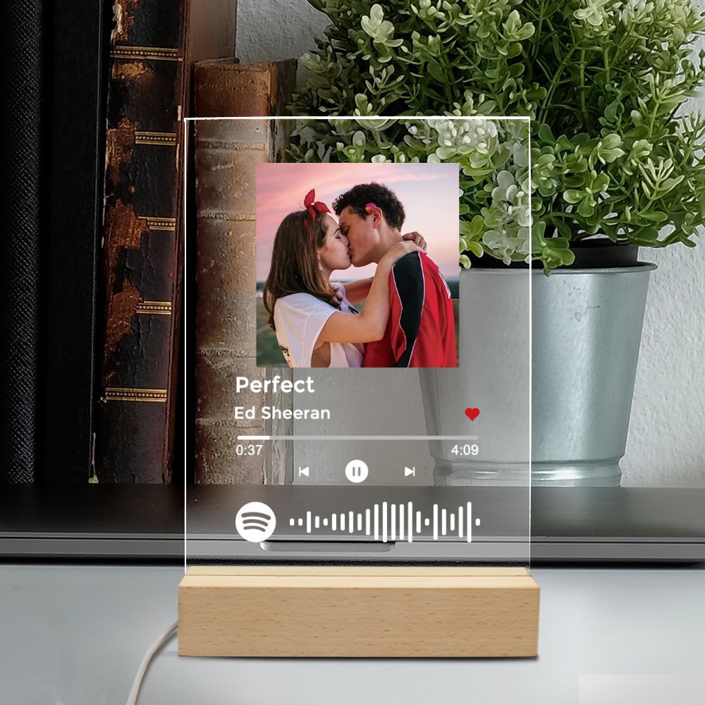 Holiday Valentines Day Gift Acrylic Romantic Music Light Board Night Light