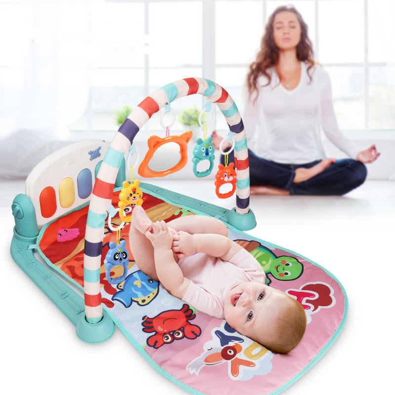 Infant Baby Pedals Fitness Rack Piano Toy