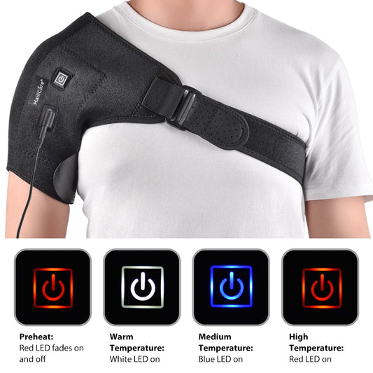 Heat Therapy Adjustable Shoulder Heating Pad for Pain Bursitis Tendinitis Shoulder Brace Tool