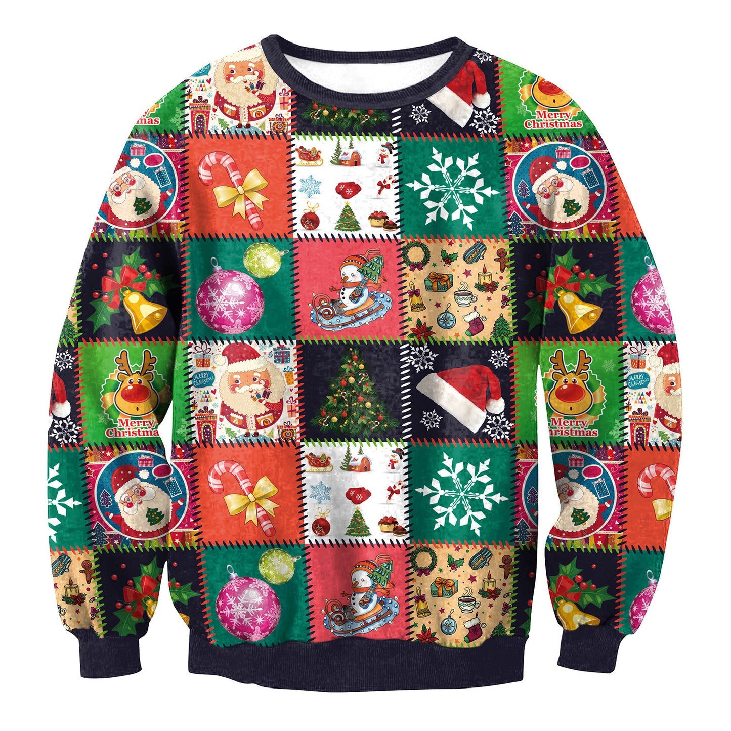 Holiday UGLY CHRISTMAS SWEATER Vacation Santa Elf Funny Women Men Sweaters Winterwear