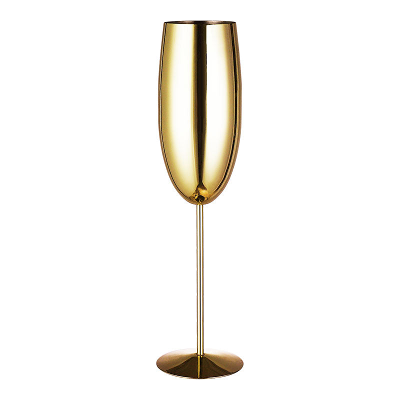 Home Decor Stainless Steel Champagne Glass Goblet