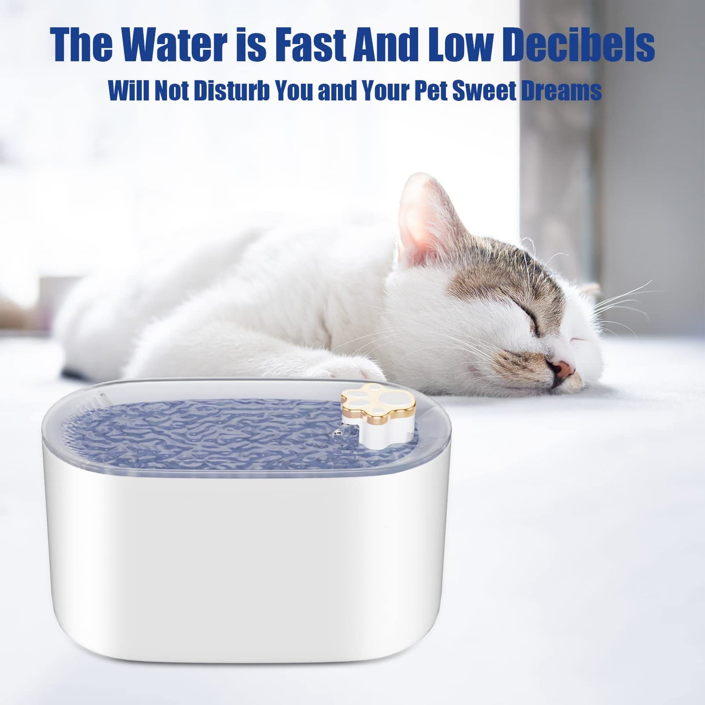 Pet 3L Cat Water Fountain Filter Automatic Drinker for Dogs Cats Pet Water Dispenser Ultra-Quiet Water Dispenser With LED Light Pet Products