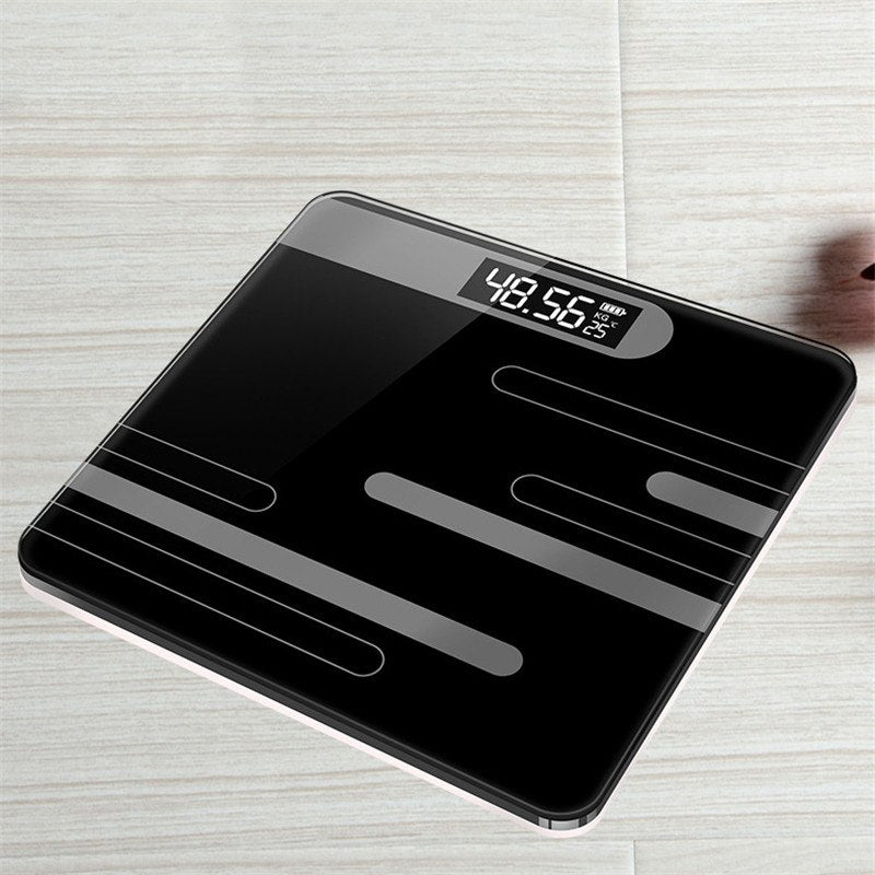 Household Electronic Smart Scale with USB Charging and LCD Display