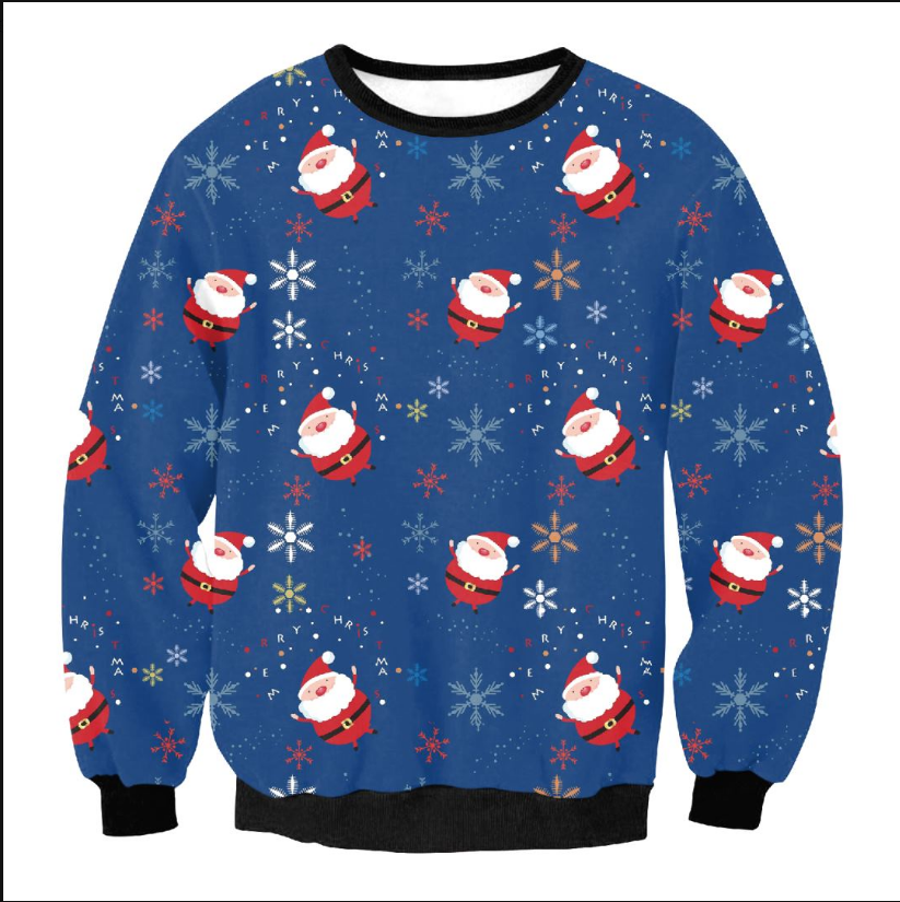 Holiday UGLY CHRISTMAS SWEATER Vacation Santa Elf Funny Women Men Sweaters Winterwear