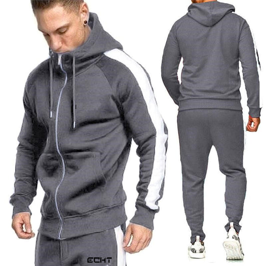 Men's Casual Cardigan Jogging Sports Suit