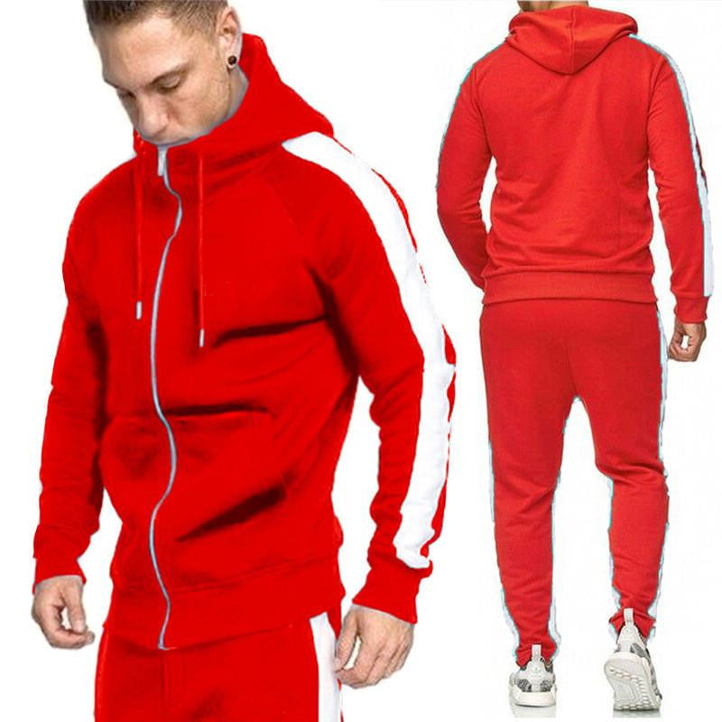 Men's Casual Cardigan Jogging Sports Suit