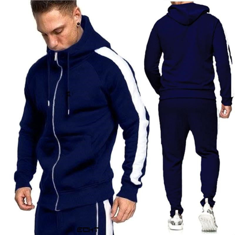 Men's Casual Cardigan Jogging Sports Suit