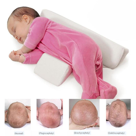 Infant Newborn Baby Shaping Styling Pillow Anti-Rollover Side Sleeping Pillow Triangle