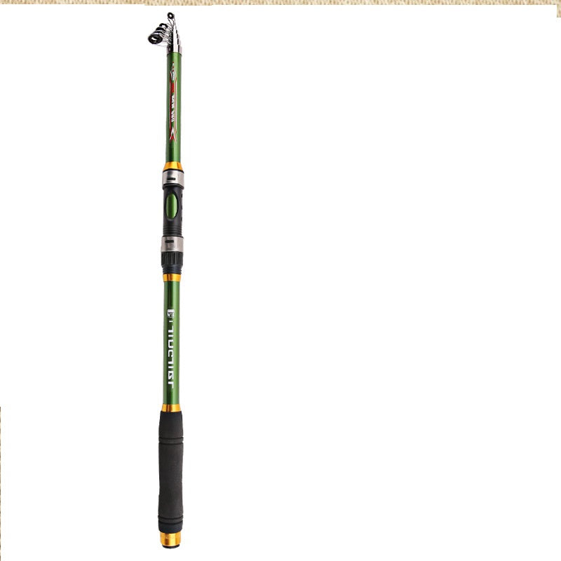 Fishing 2.1M -3.6M Telescopic Carp Rod Feeder Hard FRP Carbon Fiber Fishing Rod Fishing Pole