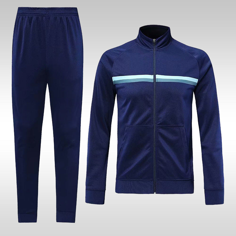 Men's Exercise Two-piece Running Suit Long-sleeved Cardigan