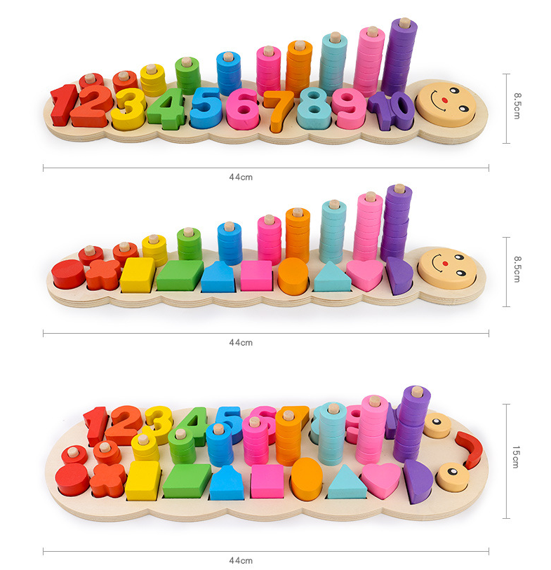 Early Childhood Education Wooden Logarithmic Board