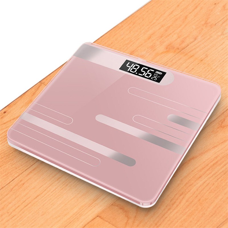 Household Electronic Smart Scale with USB Charging and LCD Display