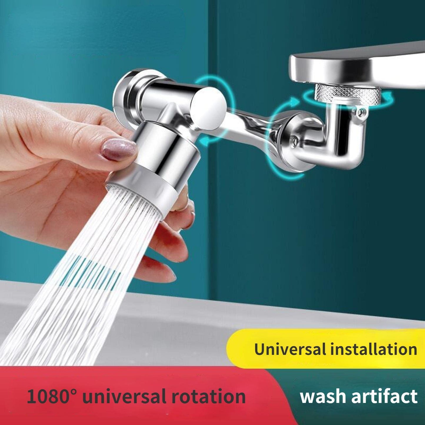 Home Multifunction Aerator Faucet Extender Universal Swivel Splash Resistant Faucet Shower