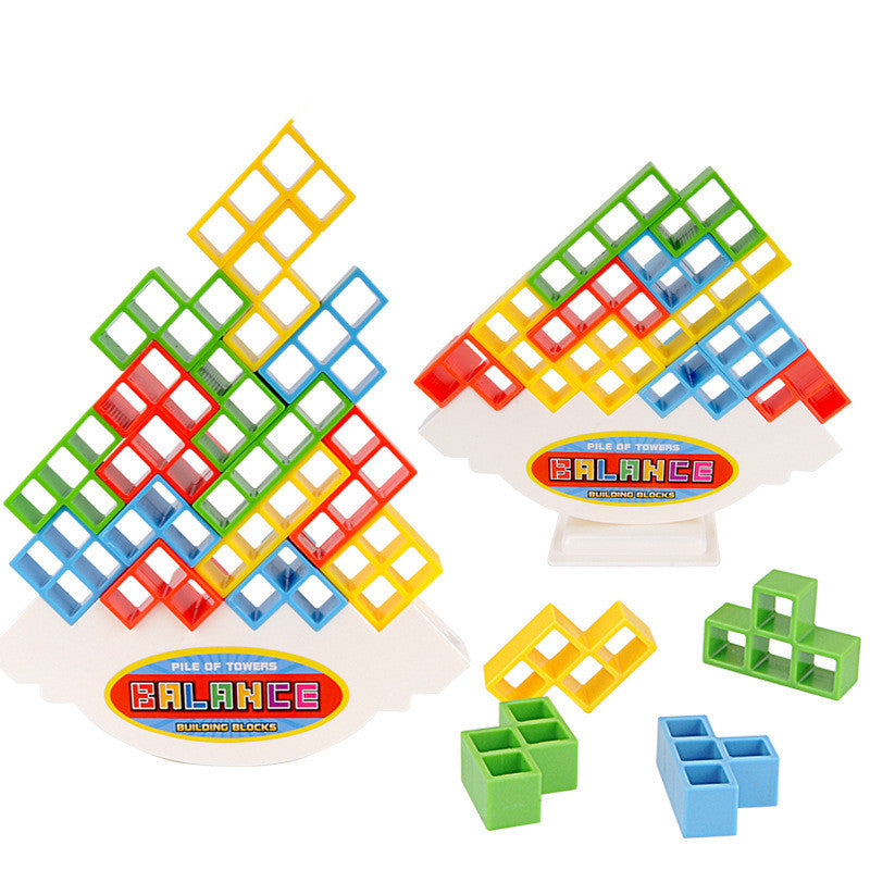 Children Balance Building Puzzle Assembling Blocks Stacking Game