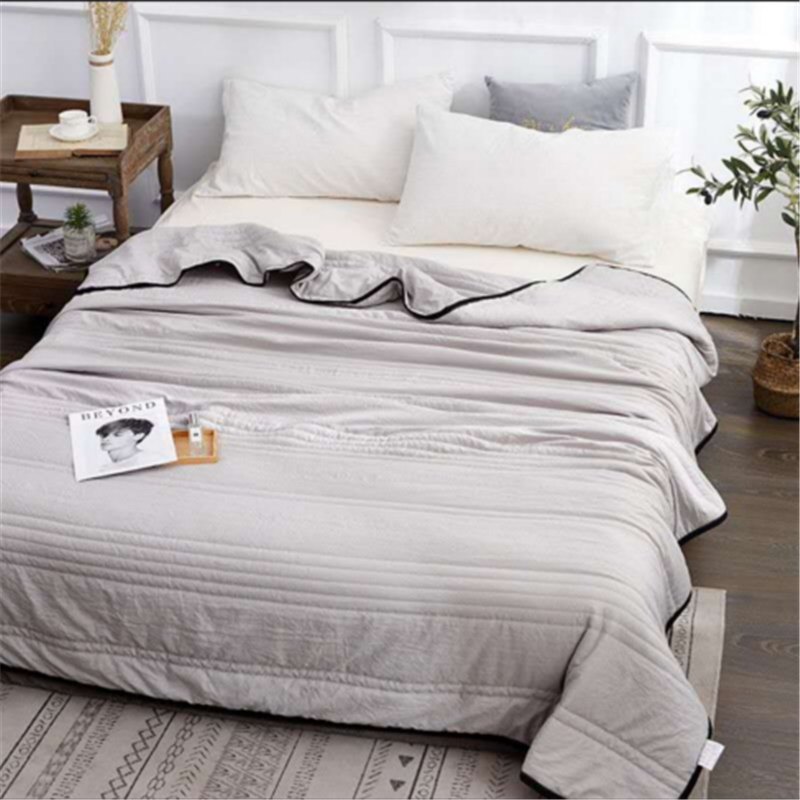 Home Luxury Cooling Pure Color Quilt Summer Cool Quilt Blanket