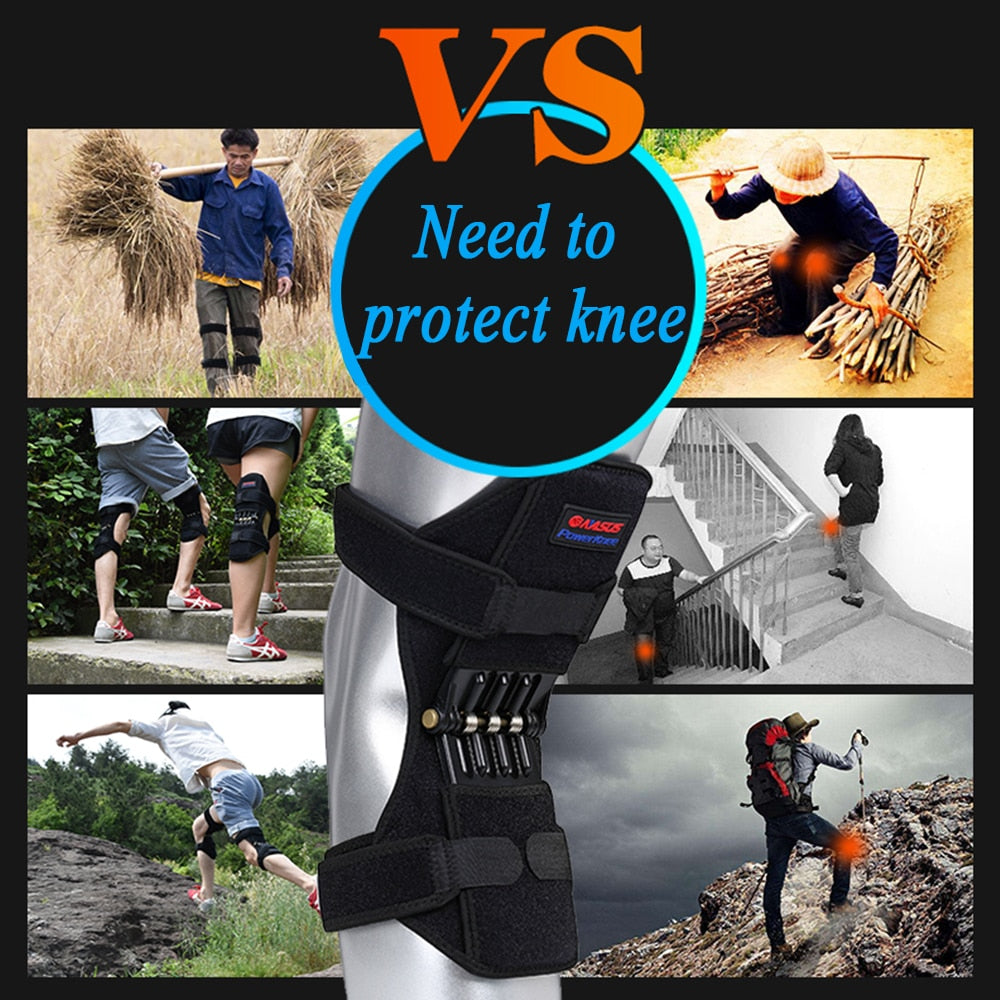 High Quality Knee Brace Spring Patella Booster Support for Squat Sports Knee Stabilizer