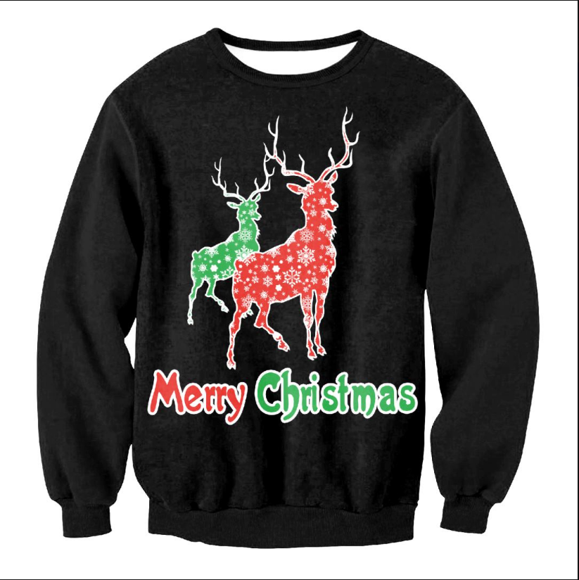 Holiday UGLY CHRISTMAS SWEATER Vacation Santa Elf Funny Women Men Sweaters Winterwear