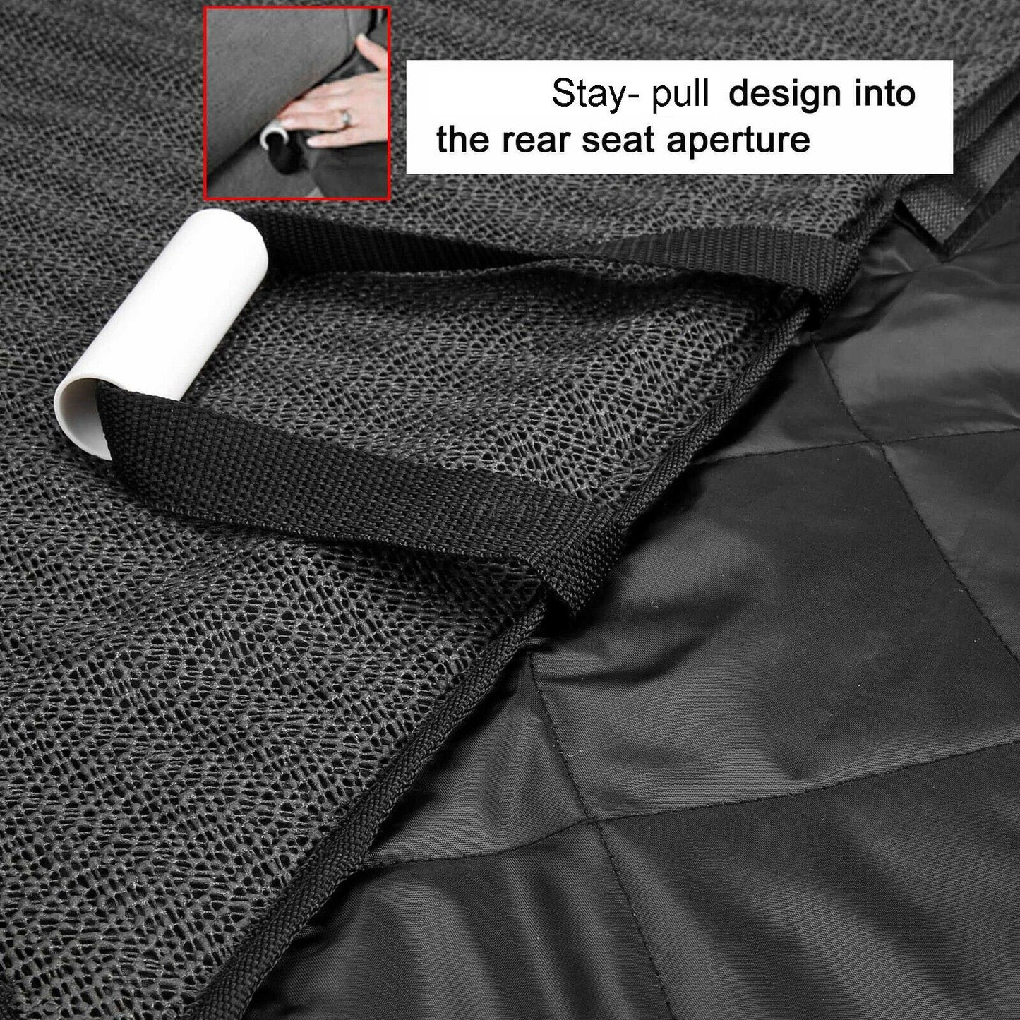 Pet Luxury Waterproof Seat Cover Rear Back Car Pet Dog Travel Bench Protector