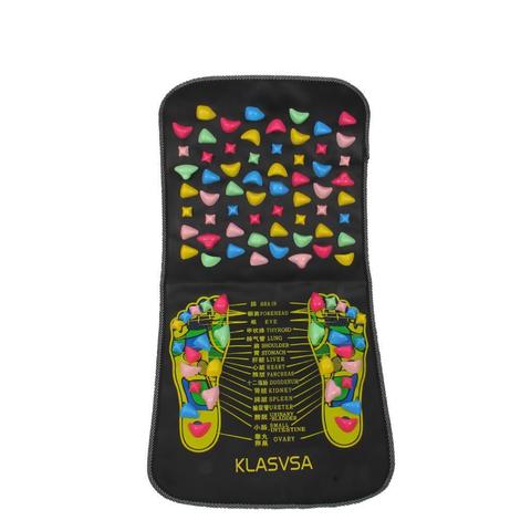 Reflexology Foot Massager Pad Cobblestone Walk Acupressure Mat for Pain Relief