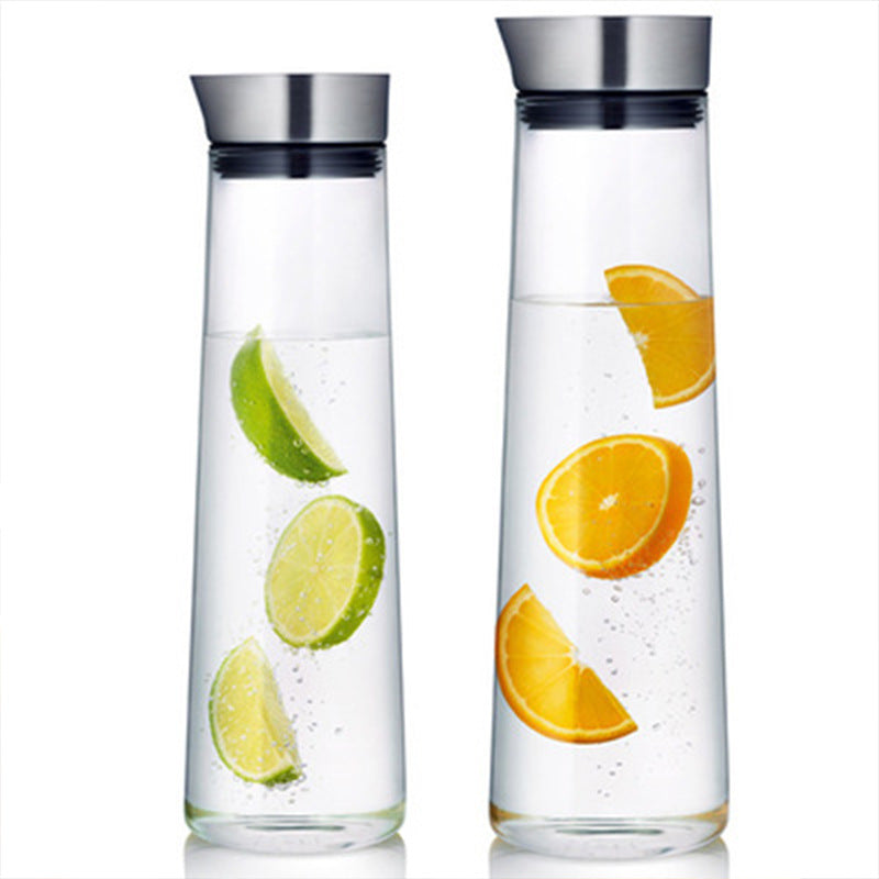 Home Thick Glass Heat-resistant Cold Water or Juice Large Capacity Cold Water Bottle Diffuser