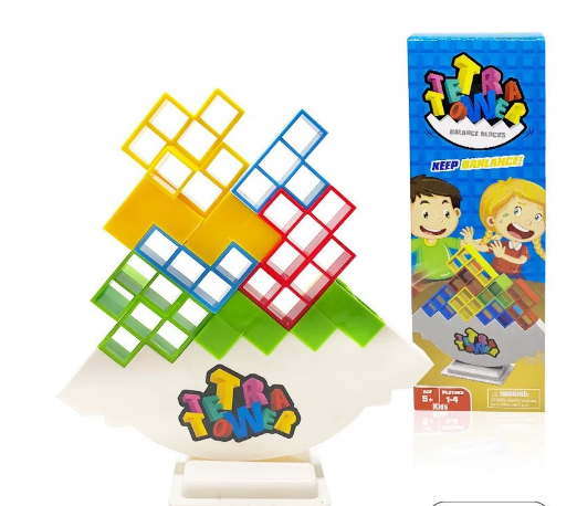 Children Balance Building Puzzle Assembling Blocks Stacking Game