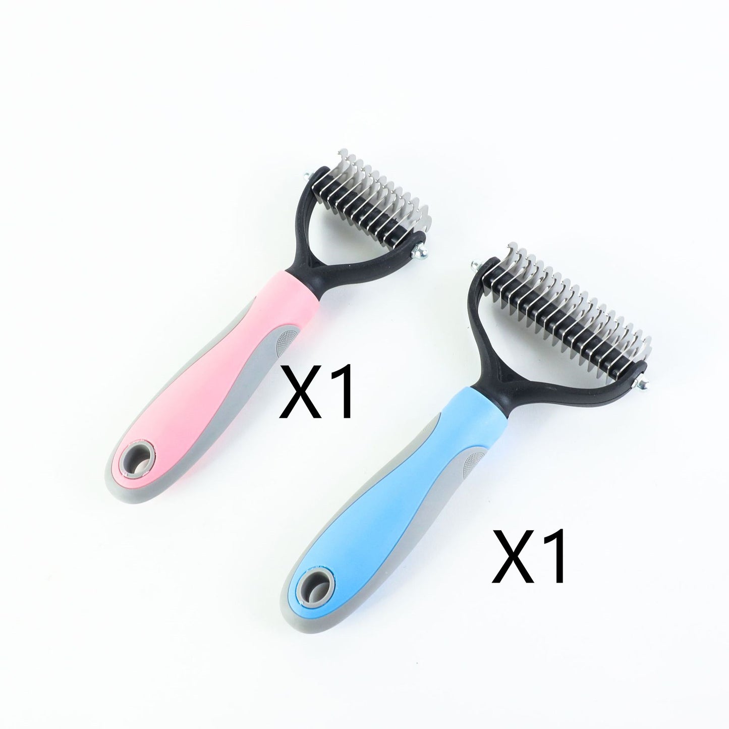 Pet Stainless Double-sided Brush Hair Removal Comb Grooming Dematting Dog Grooming Shedding Tools