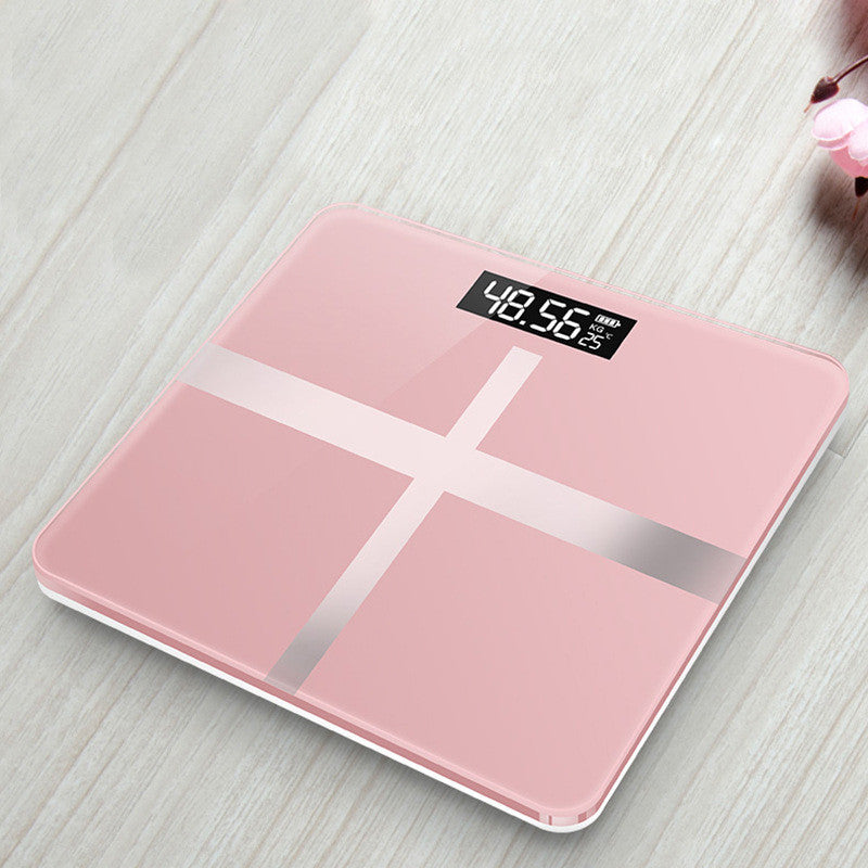 Household Electronic Smart Scale with USB Charging and LCD Display