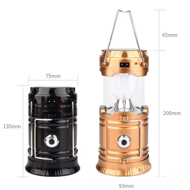 Camping Telescope Solar Lantern Outdoor Tent Lamp