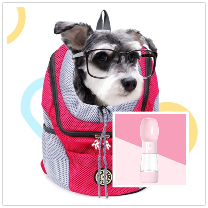 Pet Dog Carrier for Dogs Backpack Double Shoulder Travel Outdoor Carrier Bag Mesh