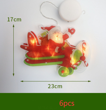 Holiday LED Suction Cup Window Hanging Lights Christmas Decoration