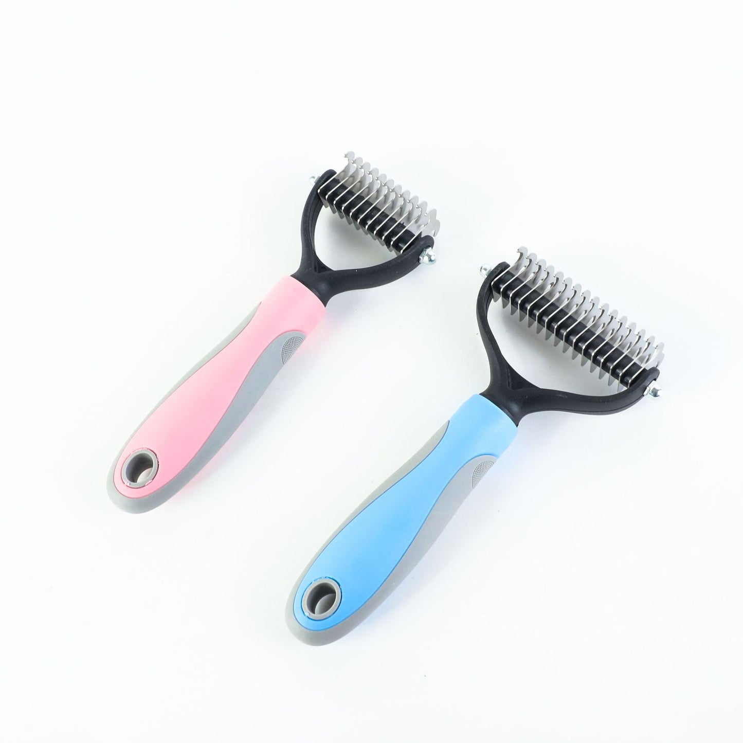 Pet Stainless Double-sided Brush Hair Removal Comb Grooming Dematting Dog Grooming Shedding Tools