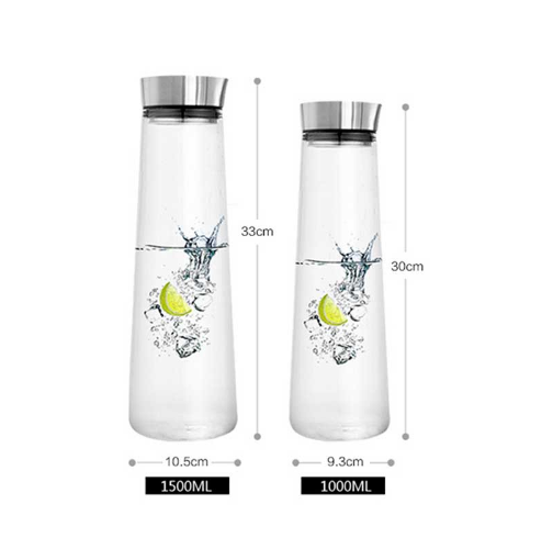 Home Thick Glass Heat-resistant Cold Water or Juice Large Capacity Cold Water Bottle Diffuser