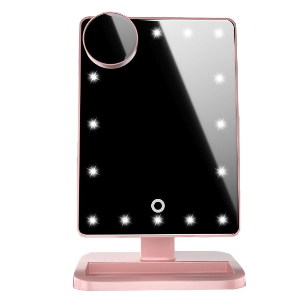 Bluetooth Touch Screen Makeup Mirror With 20 LED Light Music Speaker 10X Magnifying Mirrors Lights