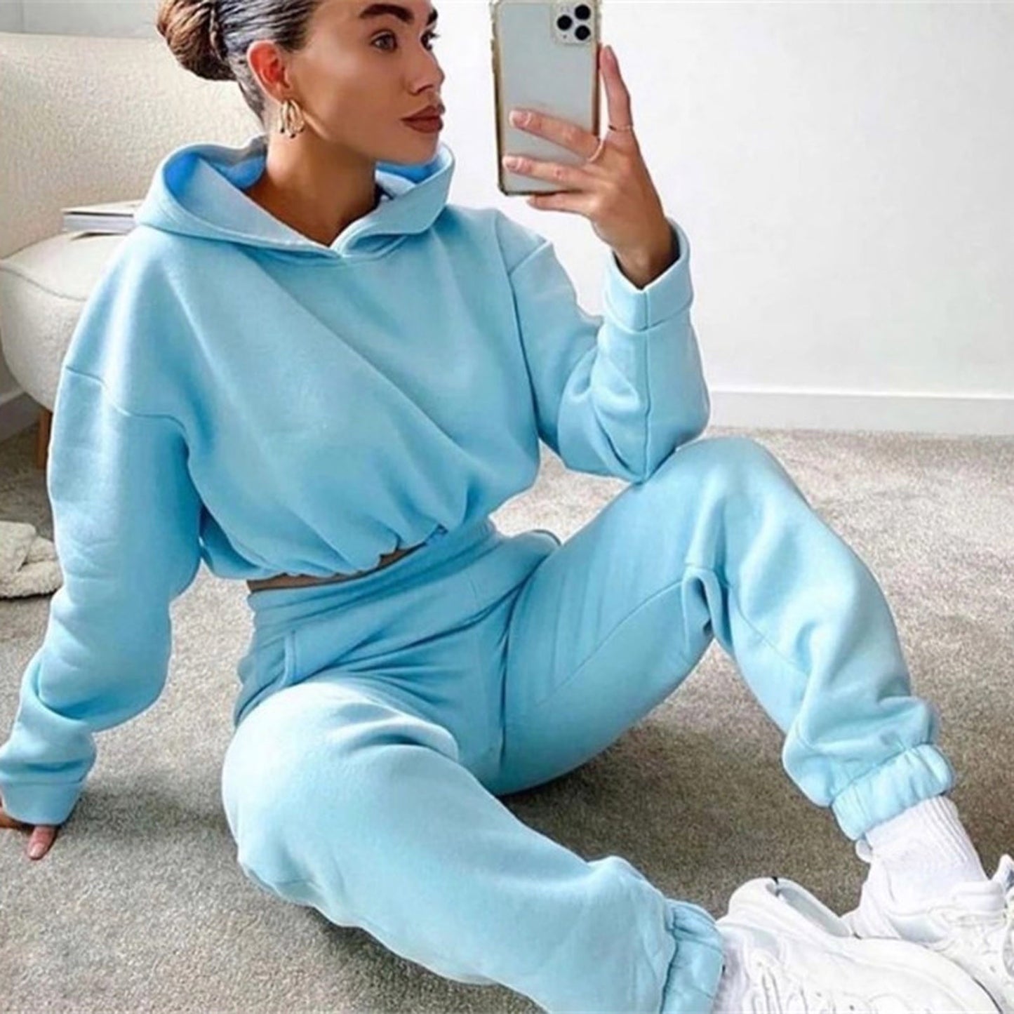 Women's Exercise Jogging Sweatsuits Tracksuits Fitness Sportswear