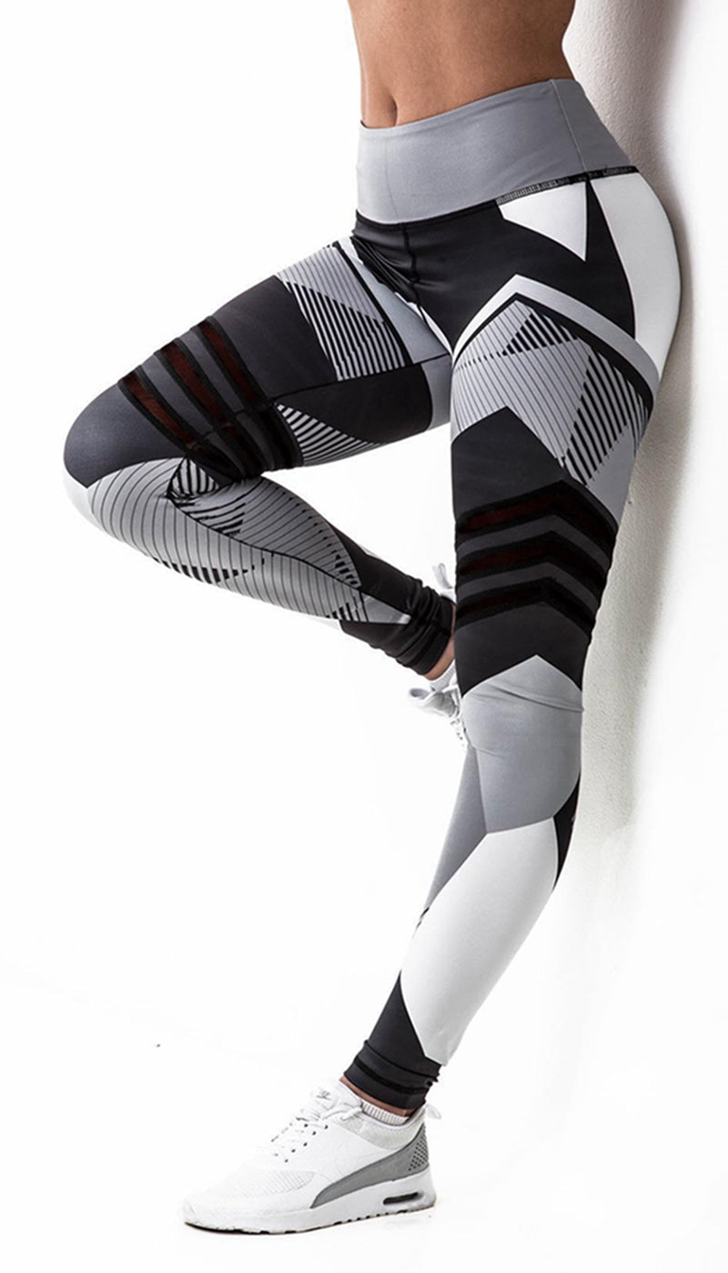 Women's Activewear Reflective Sport Compression Leggings