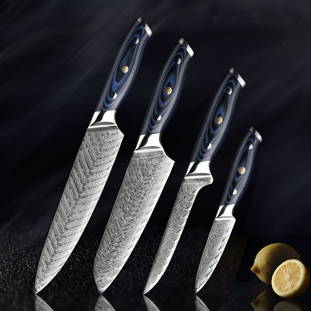 Home Damascus Knife Kitchen Stainless Steel Set