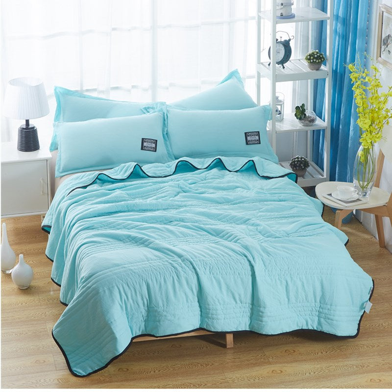 Home Luxury Cooling Pure Color Quilt Summer Cool Quilt Blanket