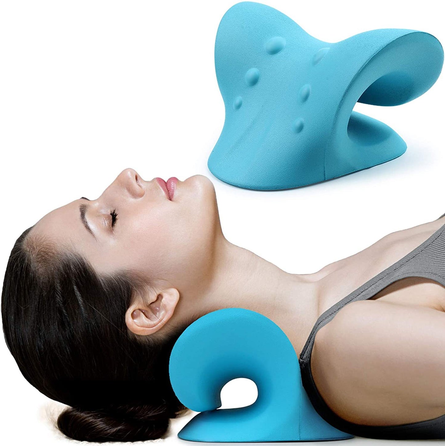 Memory Neck Cervical Chiropractic Traction Device Pillow for Pain Relief Stretcher Relaxer