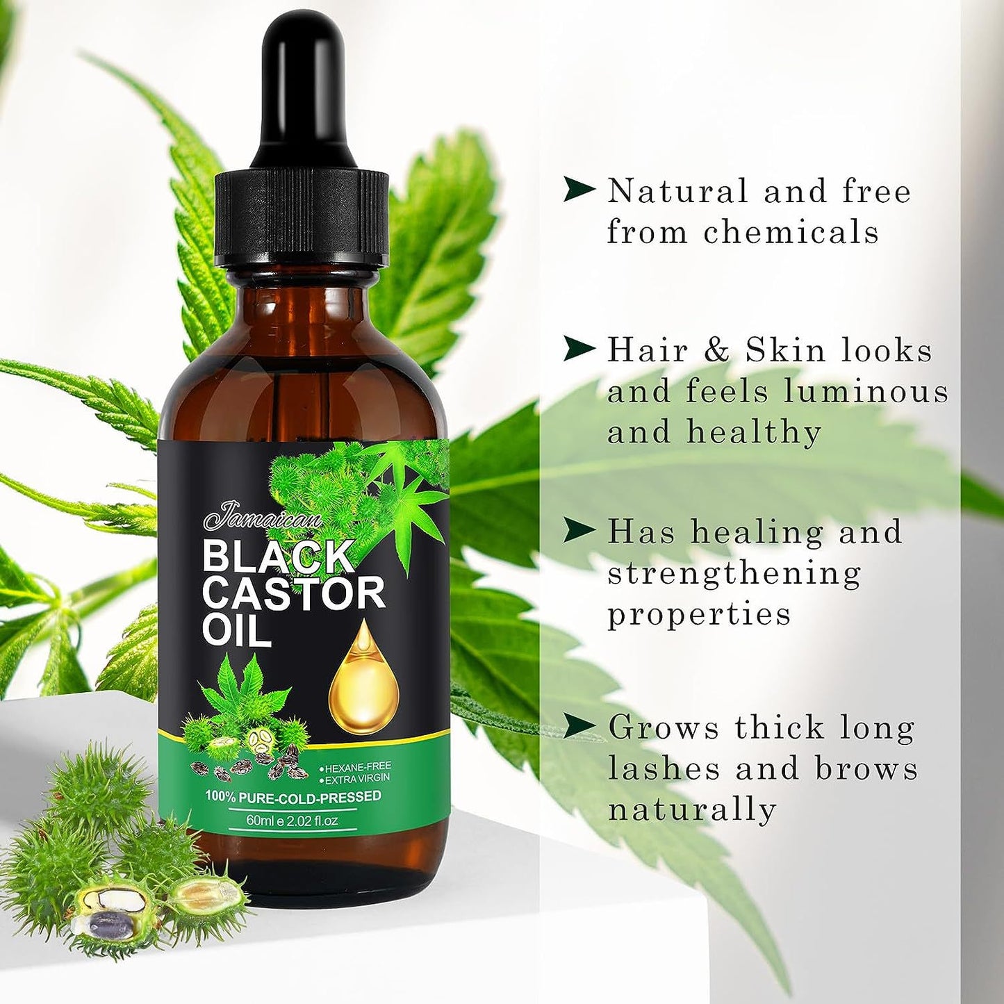 Massage Black Castor Oil Hair Care Essential Oil