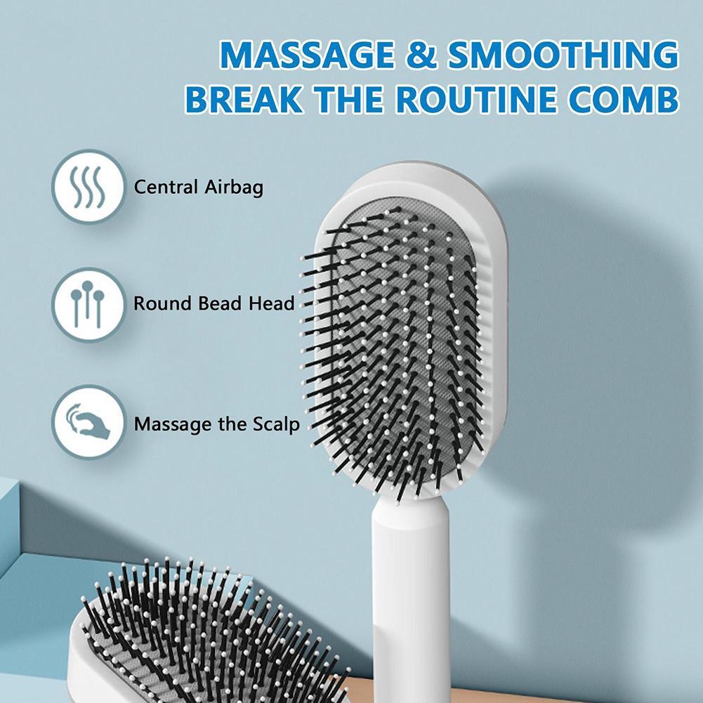 Women Hair Growth Self Cleaning Comb Hairbrush Men Scalp Massager Promote Blood Circulation Anti Hair Loss