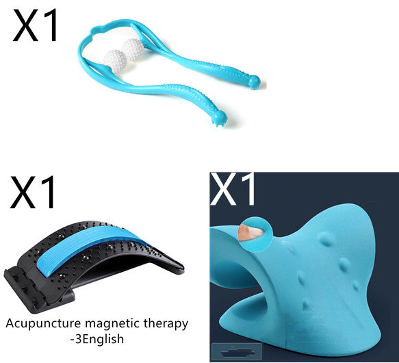 Memory Neck Cervical Chiropractic Traction Device Pillow for Pain Relief Stretcher Relaxer