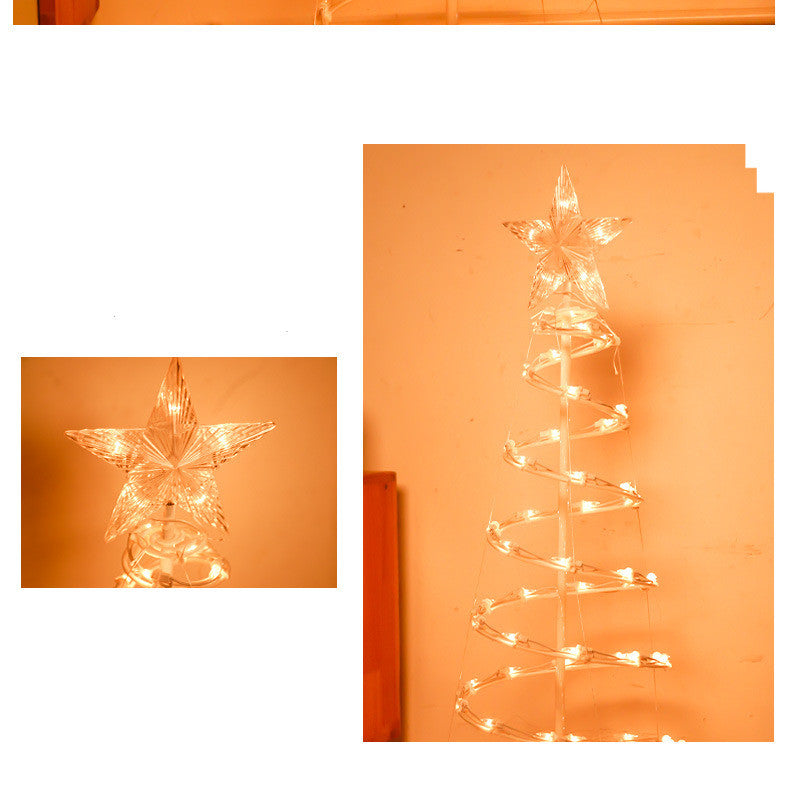 Holiday New LED Spiral Christmas Tree Light Christmas Spiral Tree Indoor and Outdoor Decoration Lights